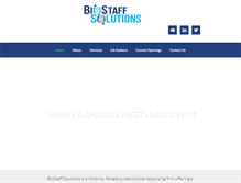 Tablet Screenshot of biostaffsolutions.com